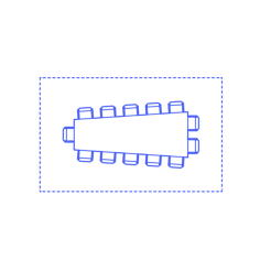 Layouts Meeting Conference Rooms Wedge Medium Editable Svg Line Art, Free Vectors File